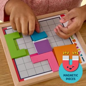 Travel Puzzle Patterns - Reusable Activity Puzzle On the Go Game for Kids Ages 6-8+