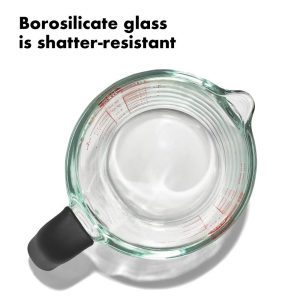 2c Glass Measuring Cup: Clear, Dishwasher-Safe, 2 Cup Capacity, Lifetime Limited Warranty