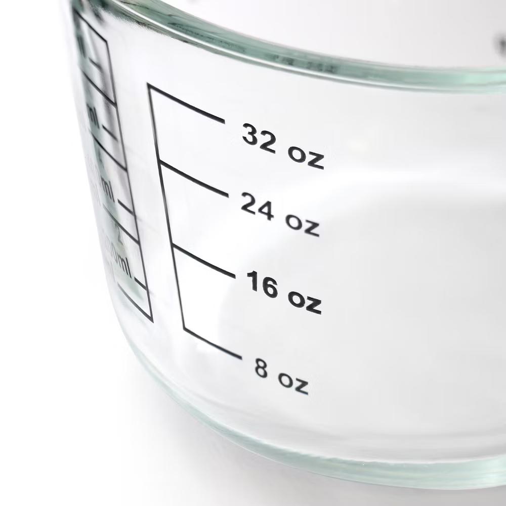 Oster Coolidge 4 Cup Clear Glass Measuring Cup with Snap on Lid - Image 4