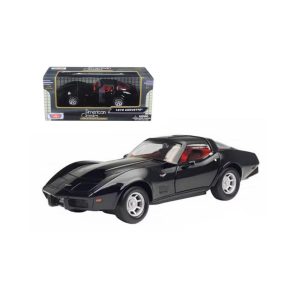 1979 Chevrolet Corvette Black 1/24 Diecast Car Model