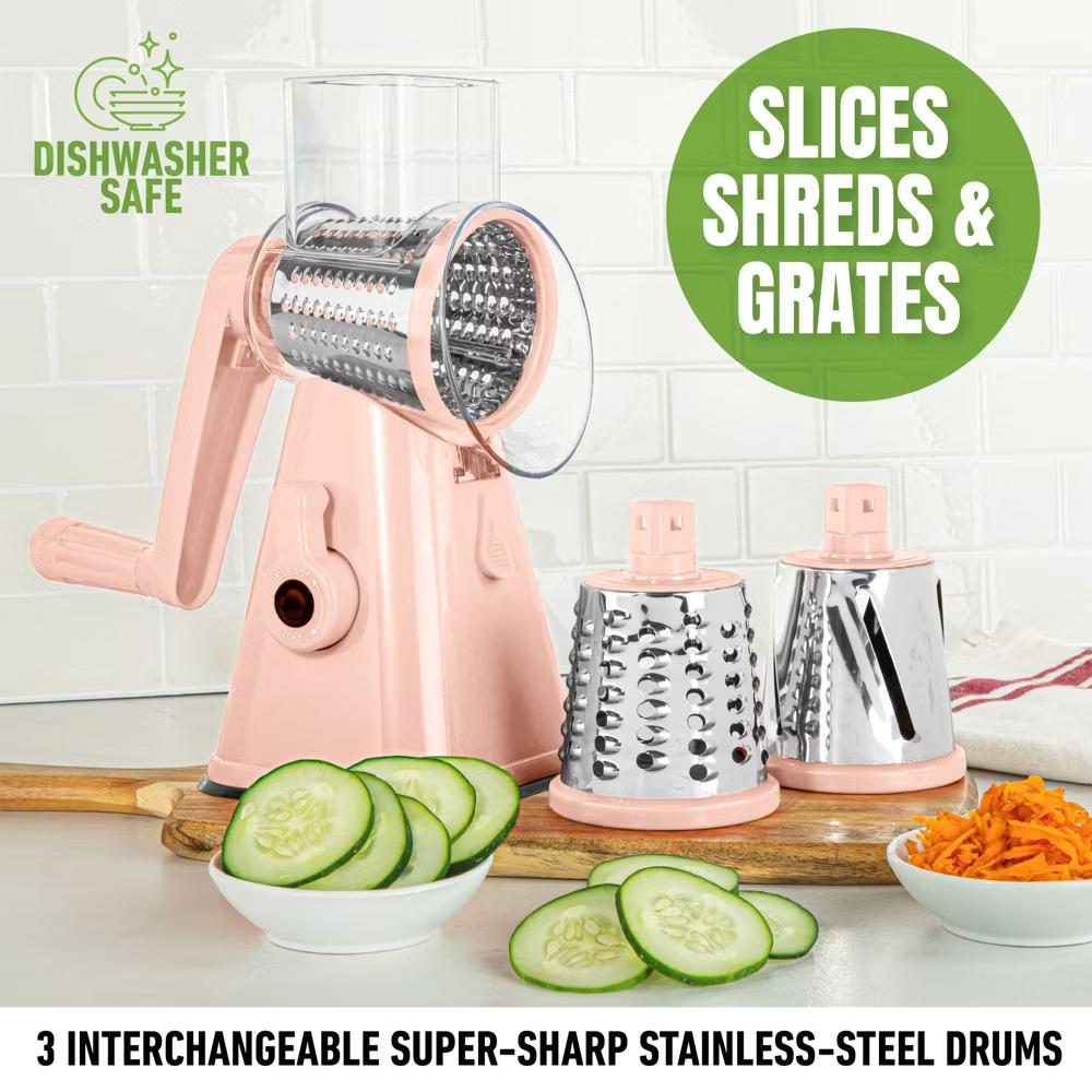 NutriSlicer Vegetable Slicer Cheese Grater Potato Slicer Salad Chopper with Suction Base - Image 29