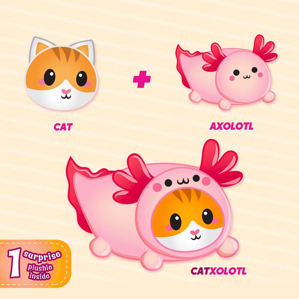 Catxolotl Stuffed Animal, Kawaii Axolotl Cat Plush Pillow, 11" Plush Toy for Kids and Adults, Christmas Birthday Gift for Boys Girls - Image 6