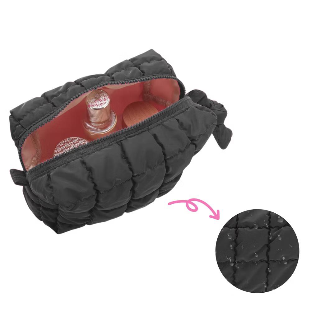 Quilted Makeup Bag 1 Pc - Image 4