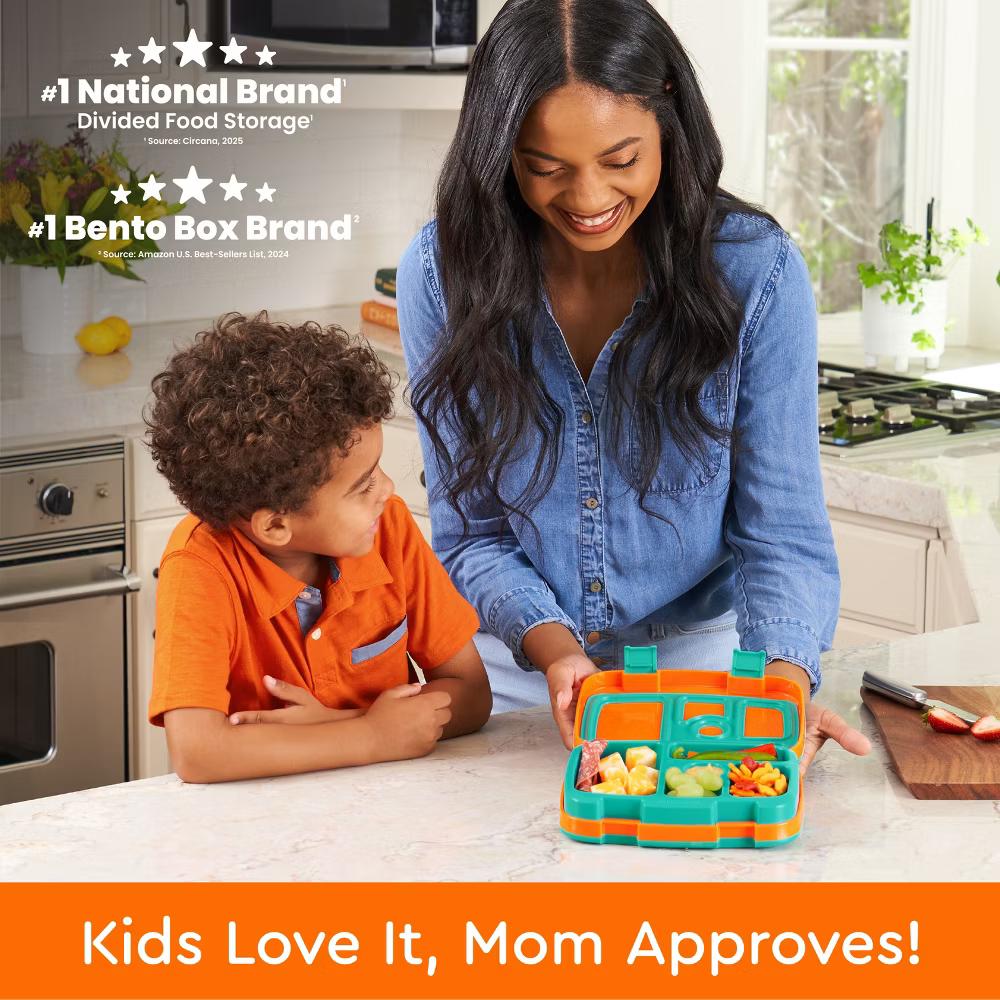 Kids' Brights Leakproof, 5 Compartment Bento-Style Kids' Lunch Box - Image 44
