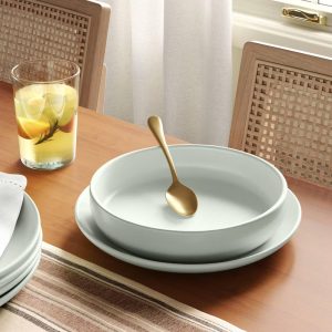 Stoneware Avesta Pasta Bowl Light Green
