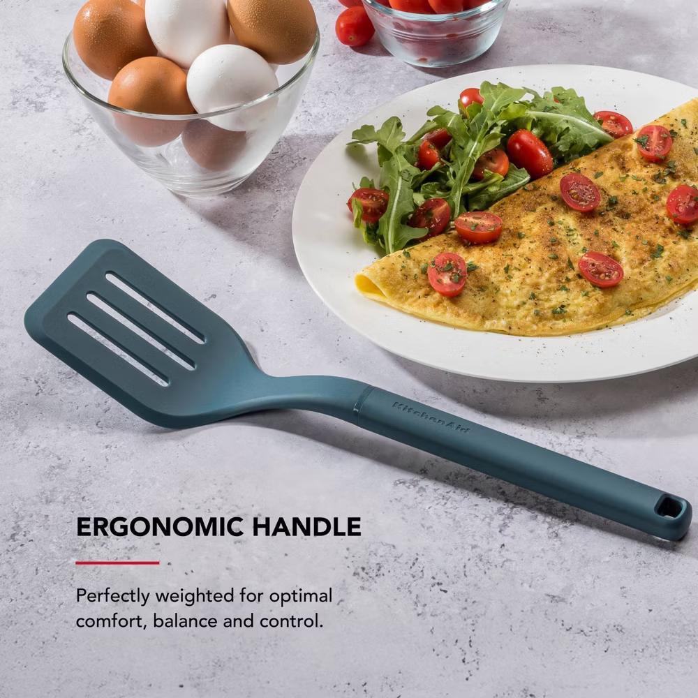 KitchenAid 2pk Turner and Spoon Cooking Utensil Set Agave - Image 3