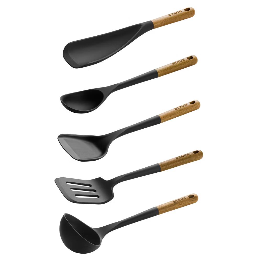 Staub Silicone with Wood Handle Cooking Utensil Sets - Image 9