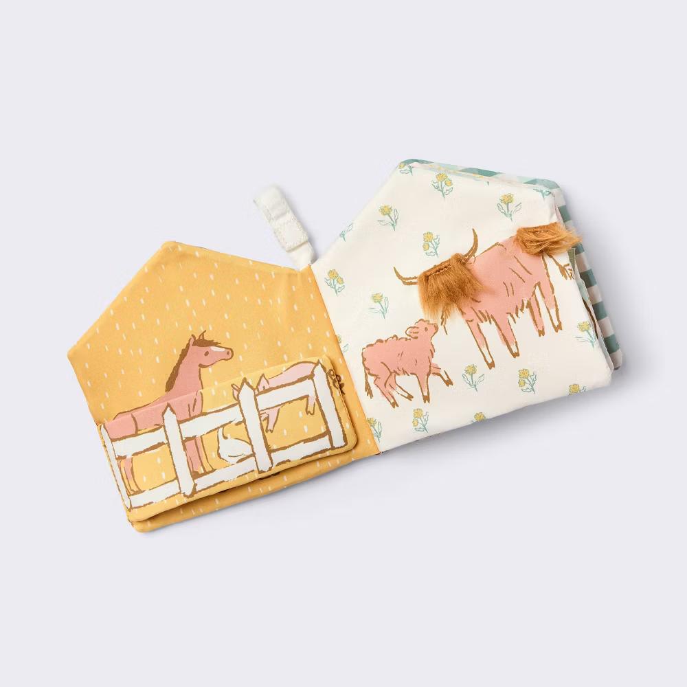 Interactive Soft Book and Plush Toy - Farm Life - Sensory Development, Baby Learning Toy - Image 2