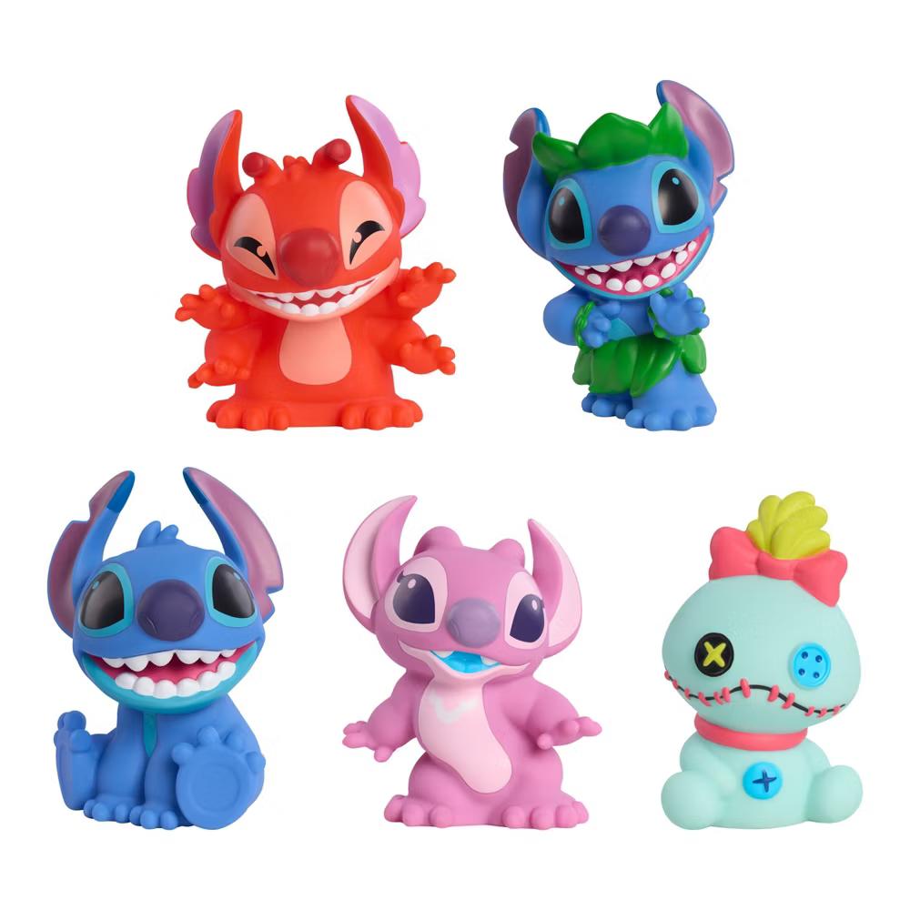 Stitch Bath Caddy Set, 5-Piece Bath Toys with Storage Bucket - Image 5