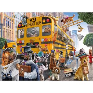 Pet School Pals XXL Kids Jigsaw Puzzle - 150pc: Fine Motor Skills, Cardstock Paper, Animal Theme