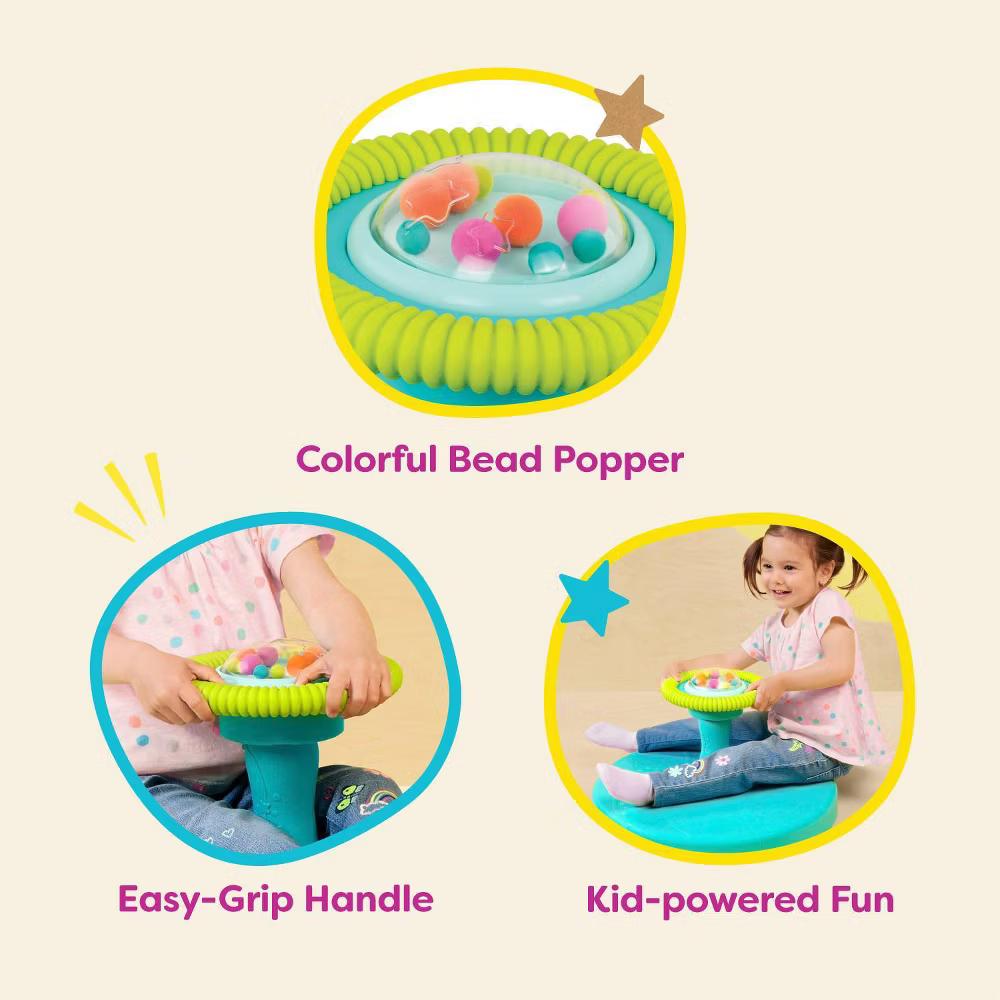 Spinning Activity Toy - Twirly Time: Sensory, Fine Motor Skills, Baby Learning Toy - Image 2