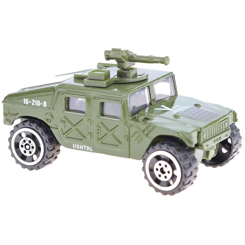 JuzToys 6pcs Military Toys Diecast Cars – Military Tank, Truck, Panzer, Anti-Aircraft Vehicle, and Attack Helicopter, Army Toys for Kids - Image 5