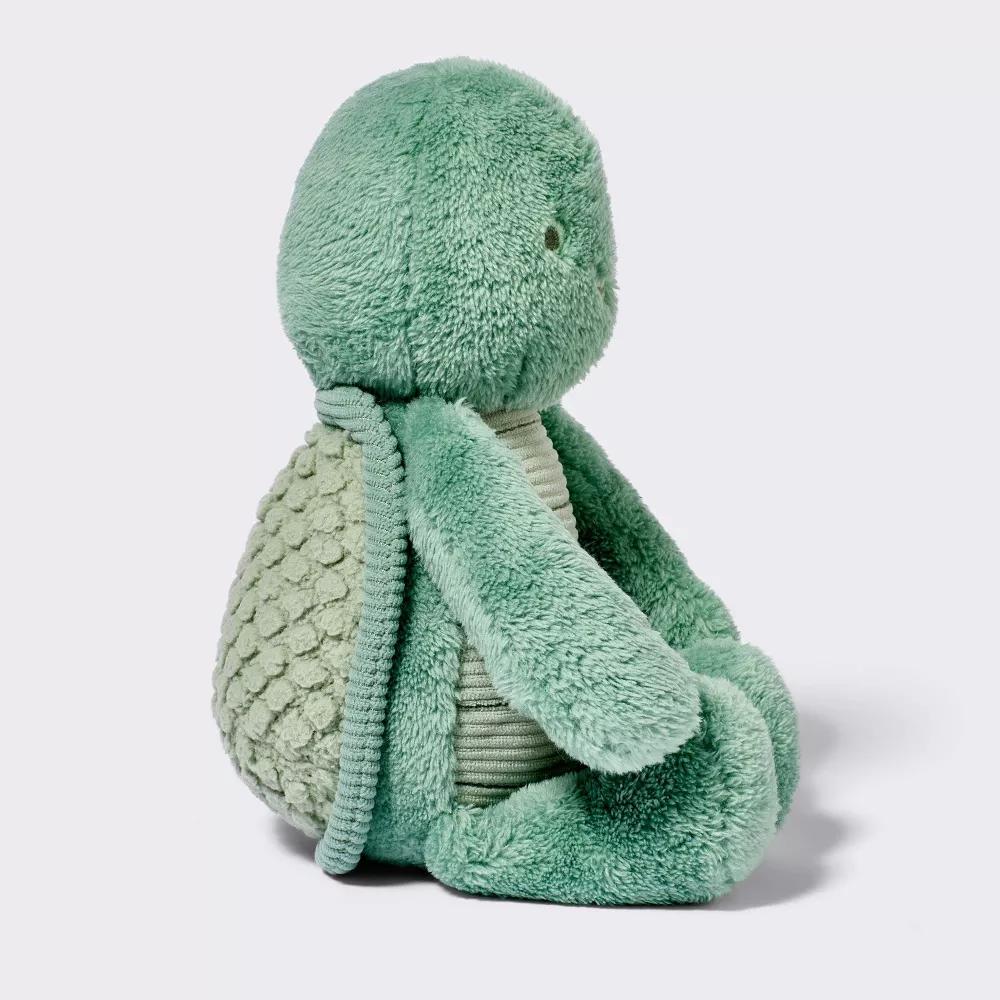 Turtle Plush Stuffed Animal - Green - Baby and Infant, Educational Focus on Animals, 10" Tall - Image 3
