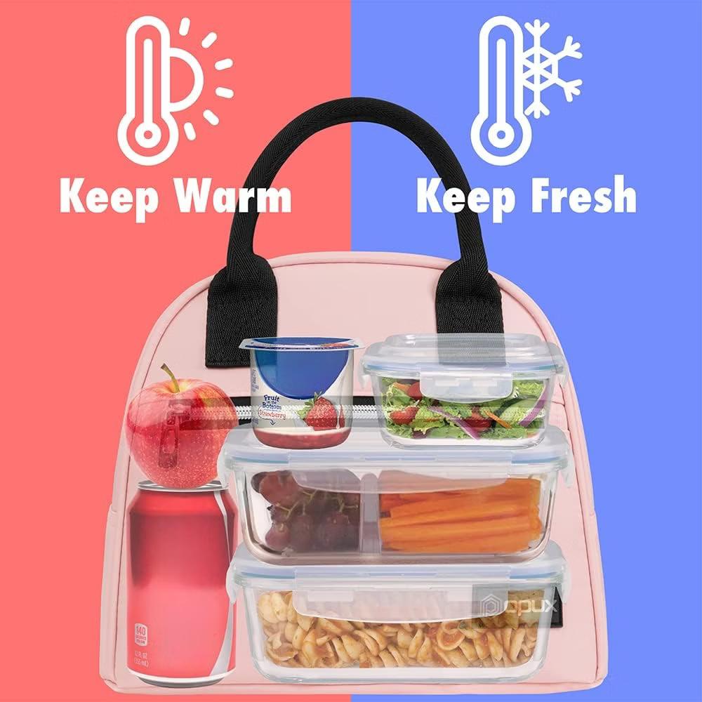 Insulated Lunch Box Women, Cooler Bag Tote Girls Kids Teen Adult, Soft Reusable Thermal Meal Prep Purse - Image 38