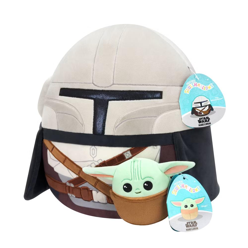 The Mandalorian 12" Mandalorian with 3.5" Grogu Medium Plush Toy - Image 31