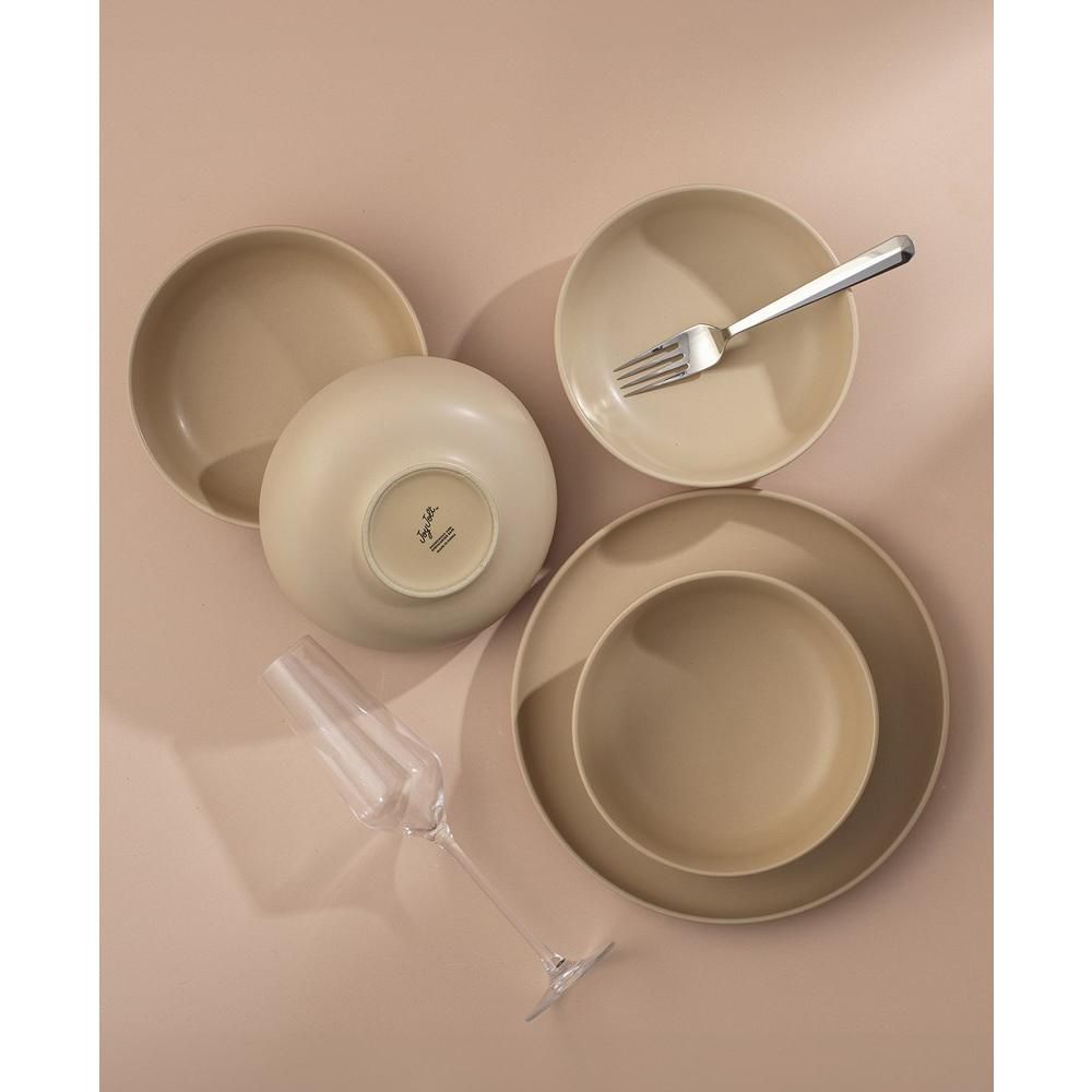 JoyJolt Mesa 4-Piece Stoneware Pasta Bowls Set – 30oz - Image 6