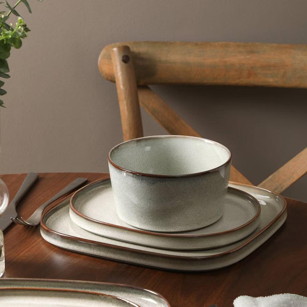 24pc Cairo Stoneware Dinnerware Set - Image 4