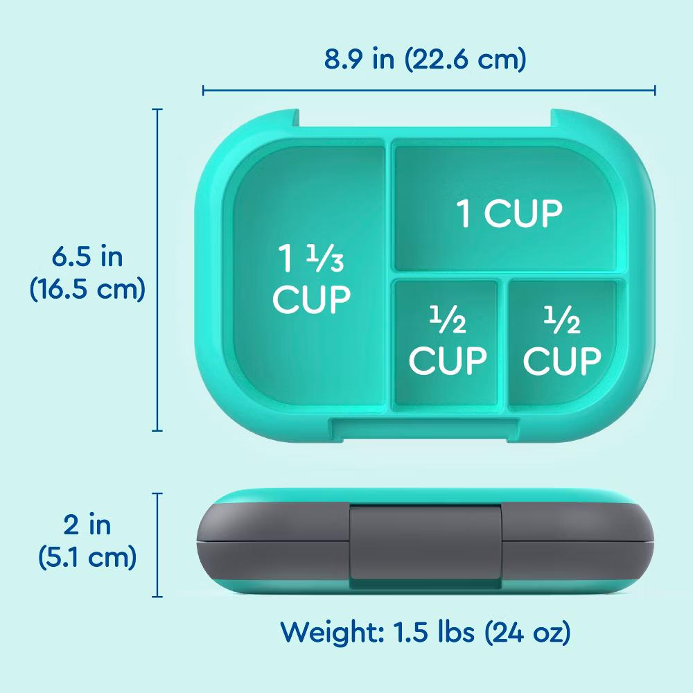 Kids' Chill Lunch Box, Bento-Style Solution, 4 Compartments & Removable Ice Pack - Image 61