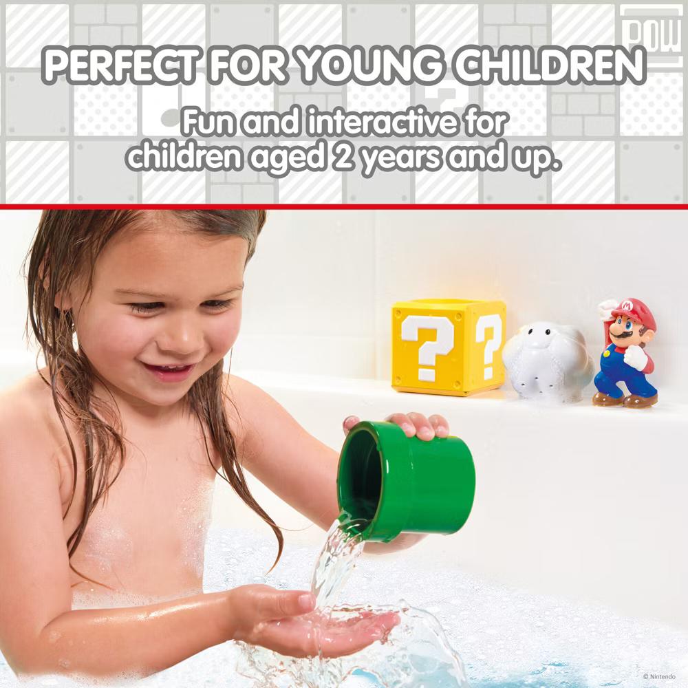 Tomy Toomies My Mario Pour and Nest Bath Toys Set - 4pc - Image 2