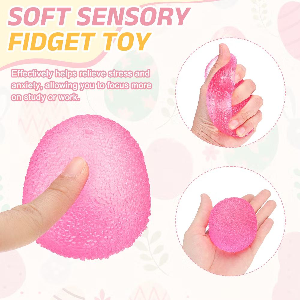 Soft Elastic Durable Stress Release Sensory Candy Squeeze Toy 2 Inch 2 Pcs Blue/Pink - Image 5