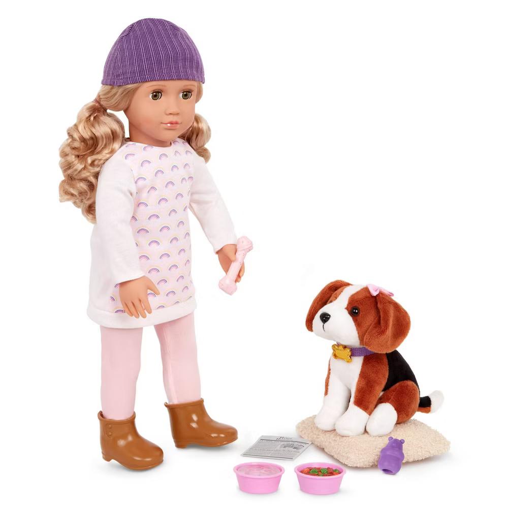 Ember & Elsie 18" Doll & Pet Set - Image 2