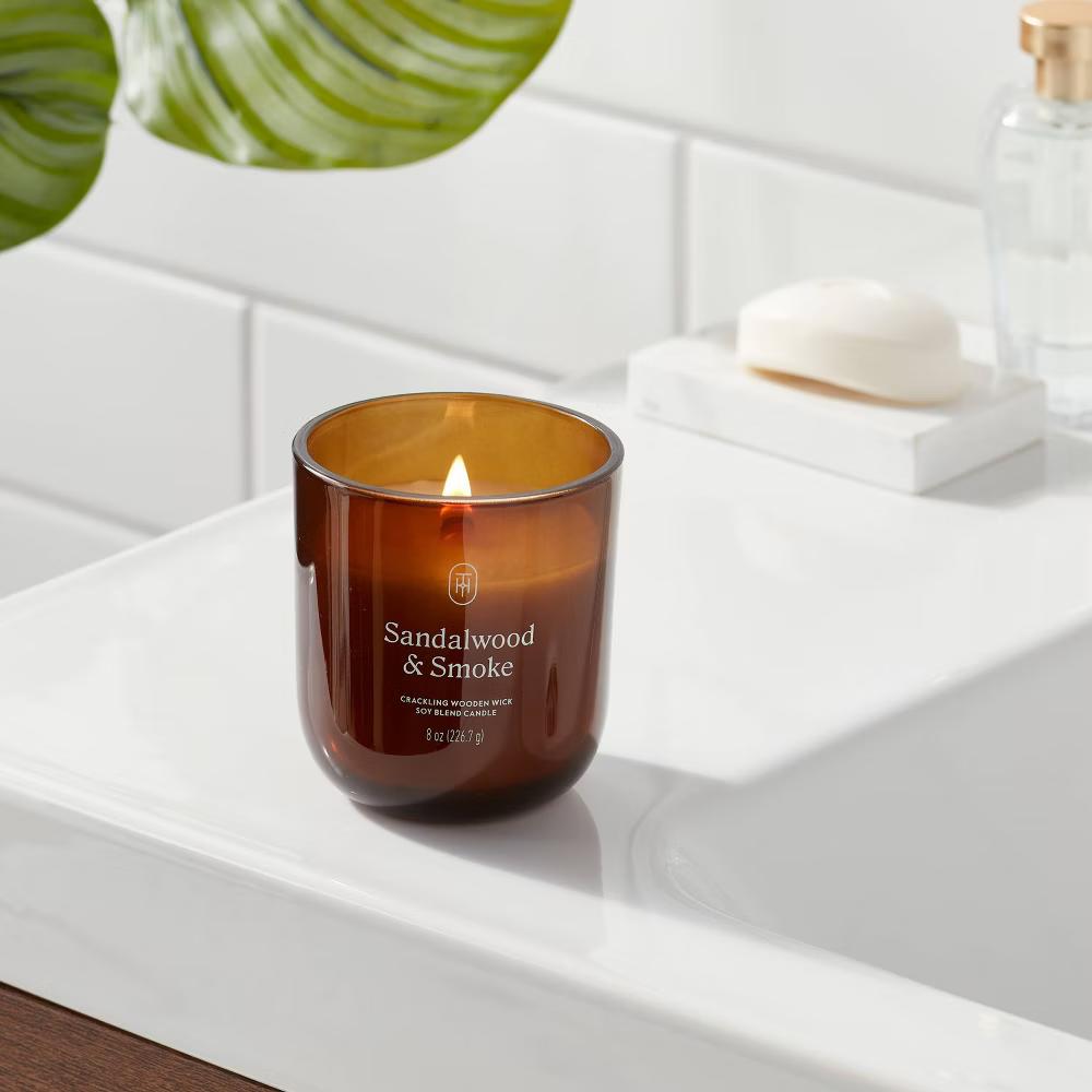 Glass Wooden Wick Jar Candle - Image 33