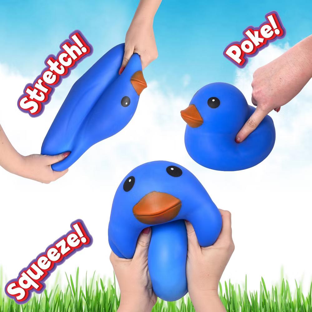 Squeeezy Blue Duck Fidget Toy - Image 6