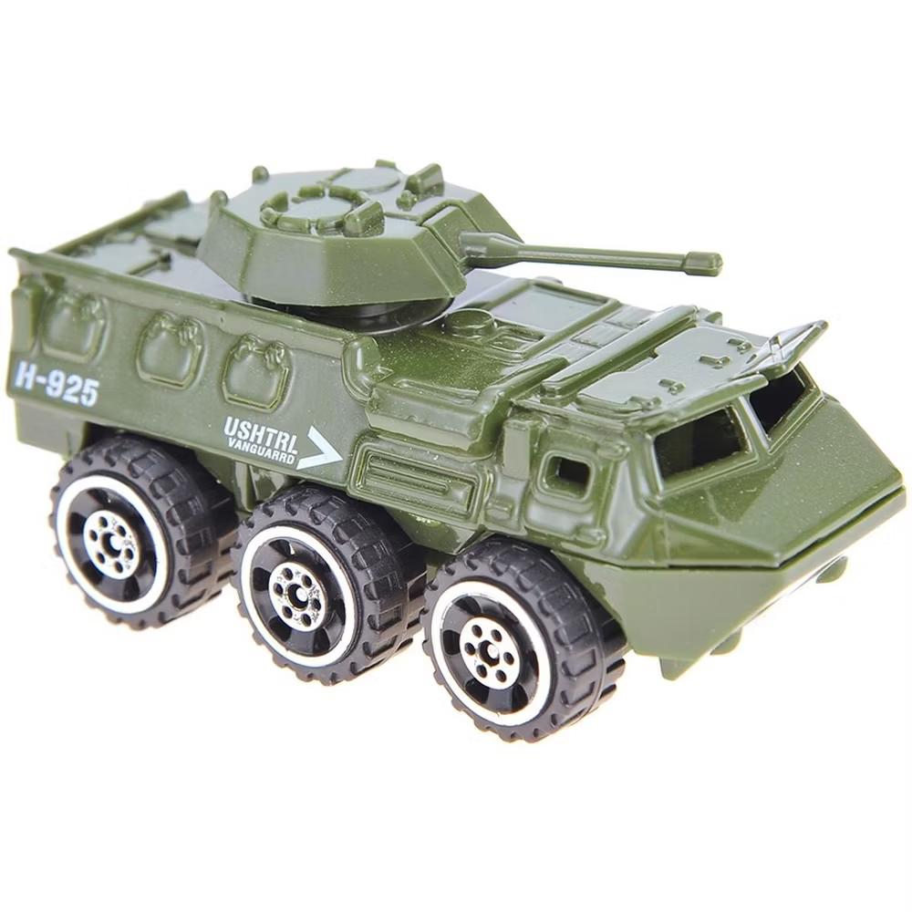 JuzToys 6pcs Military Toys Diecast Cars – Military Tank, Truck, Panzer, Anti-Aircraft Vehicle, and Attack Helicopter, Army Toys for Kids - Image 7