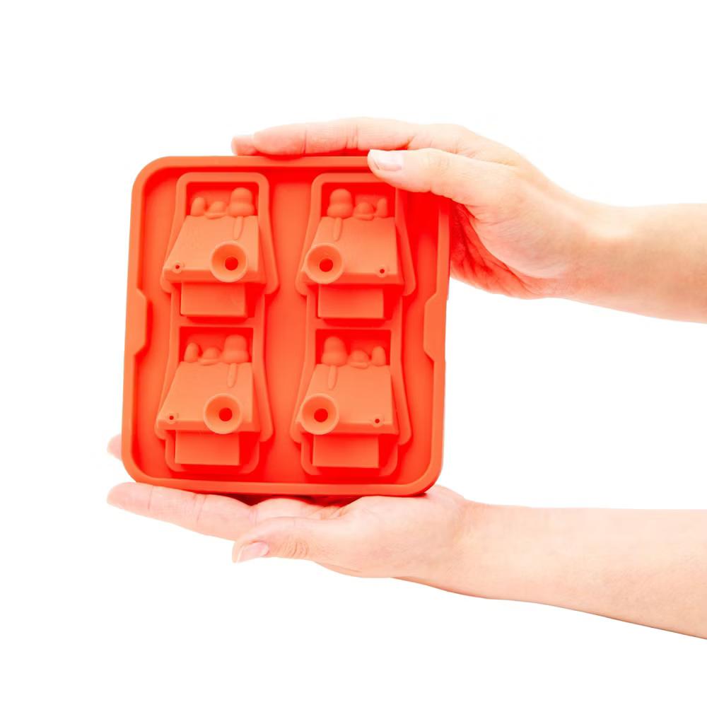 ICUP, Inc. Peanuts Snoopy Doghouse Molded Silicone Ice Cube Tray | Makes 4 - Image 6