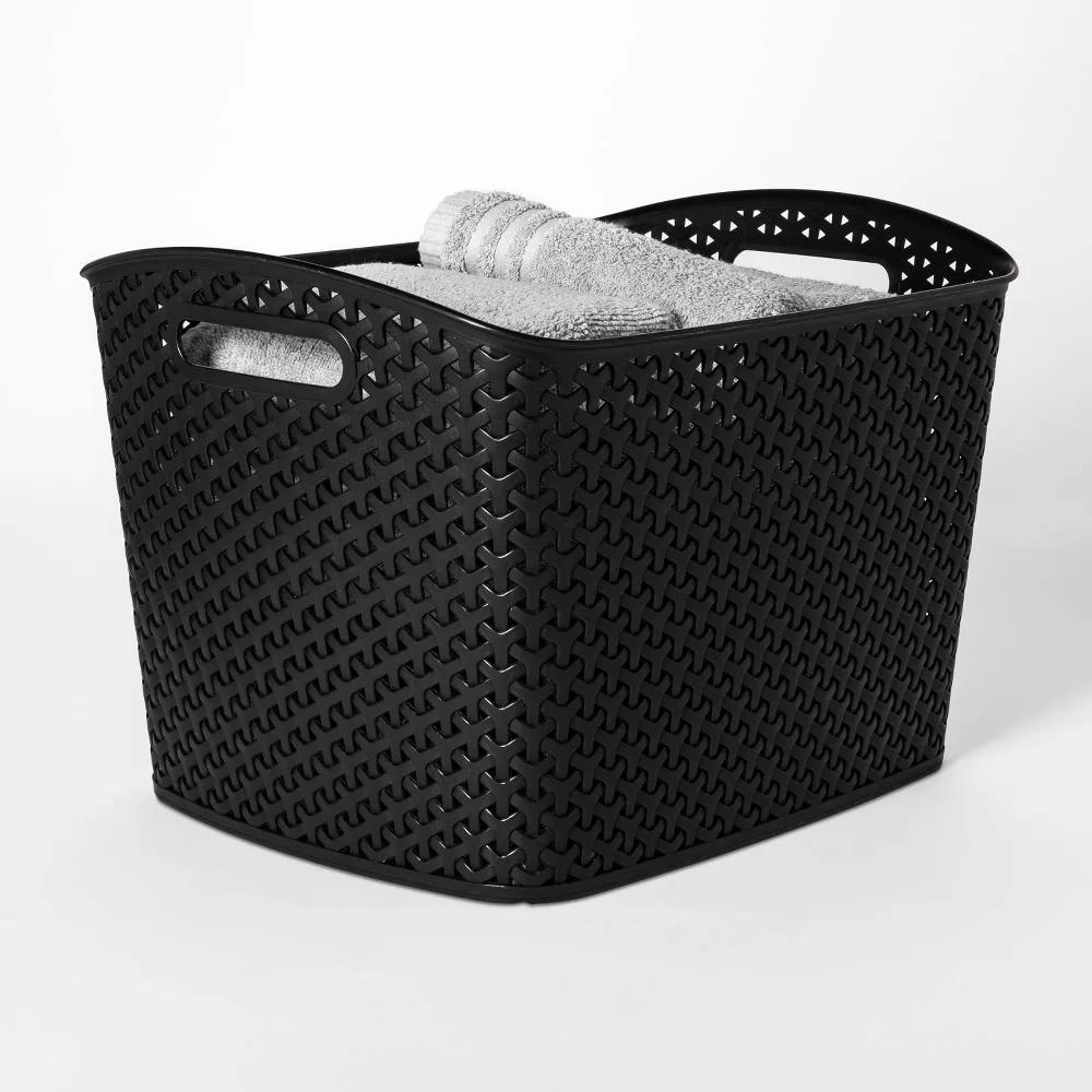 Y-Weave XL Curved Decorative Storage Basket