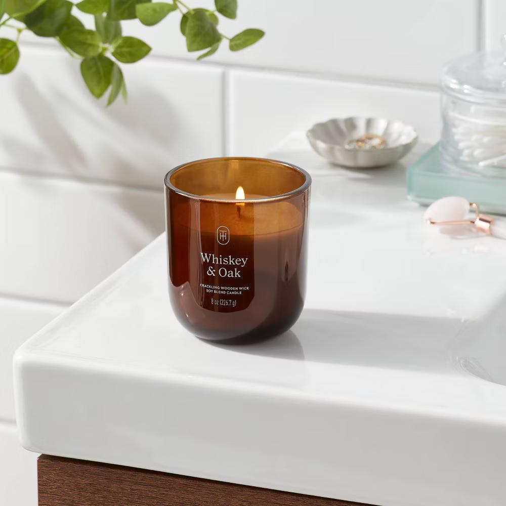 Glass Wooden Wick Jar Candle - Image 42