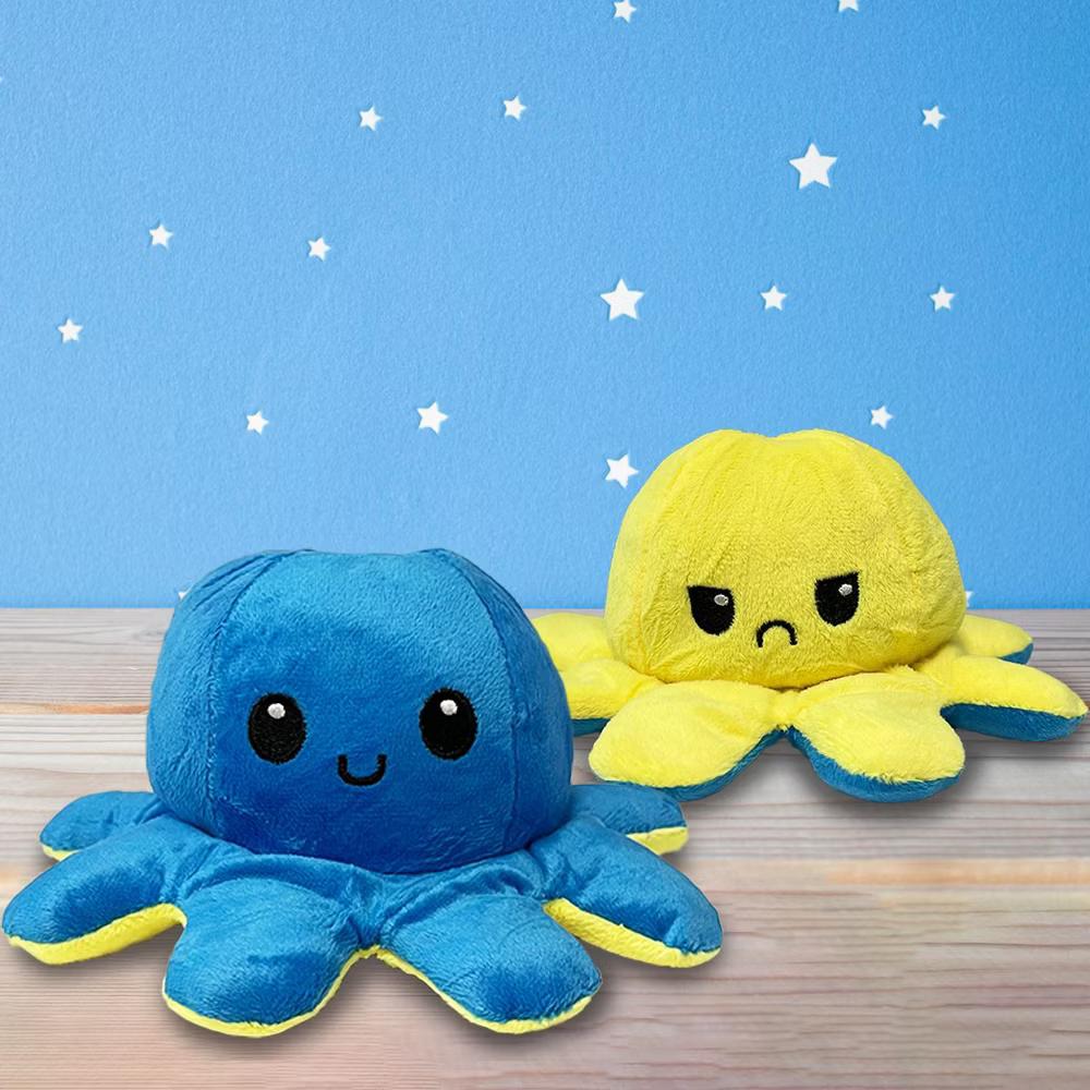 Link Moody Reversible Emotion Octopus Plushie Sad/Happy Express Your Emotions Moody Plush Toy Sensory Fidget Toy for Stress Relief - Image 16