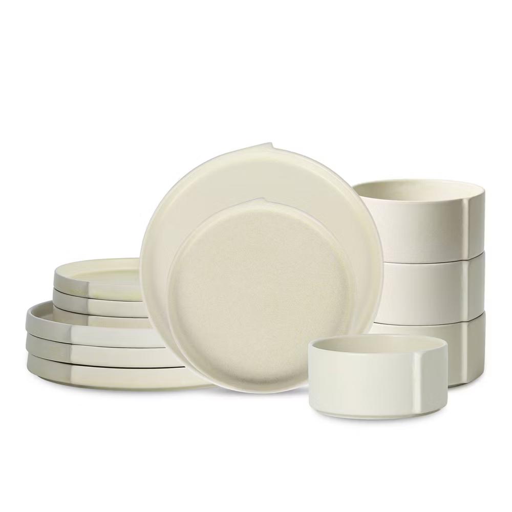 12pc Bao Stoneware Dinnerware Set - Image 14
