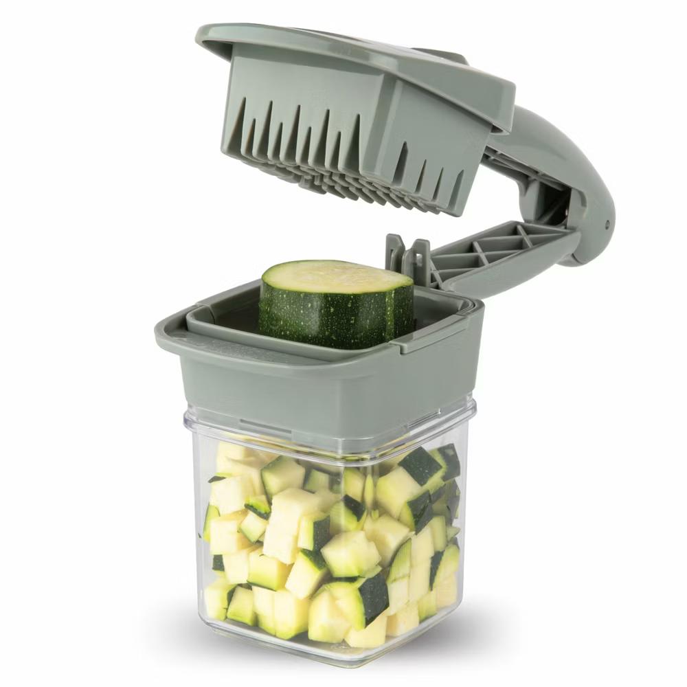NutriChopper Handheld Vegetable and Fruit Chopper with 4 Stainless Steel Blades & Catch Container - Image 39