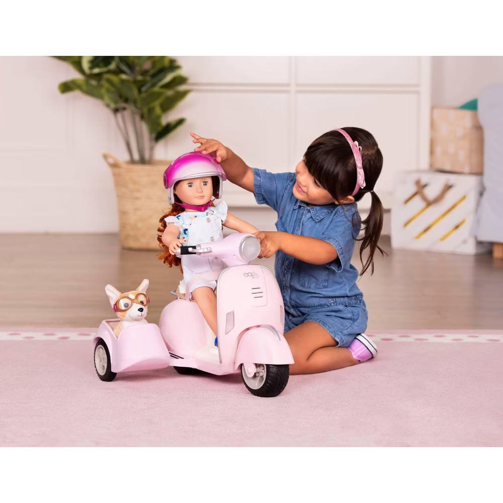 Ride Along Scooter Vehicle Accessory Set for 18" Dolls - Image 5