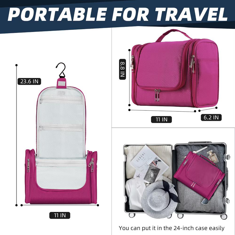 Large Capacity Toiletry Bag for Women and Men, Hanging Toiletry Organizer Cosmetics Makeup Bag - Image 41