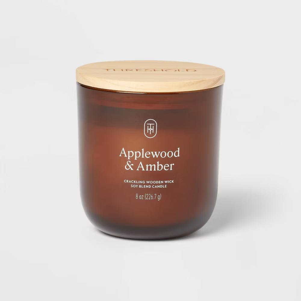 Glass Wooden Wick Jar Candle - Image 5