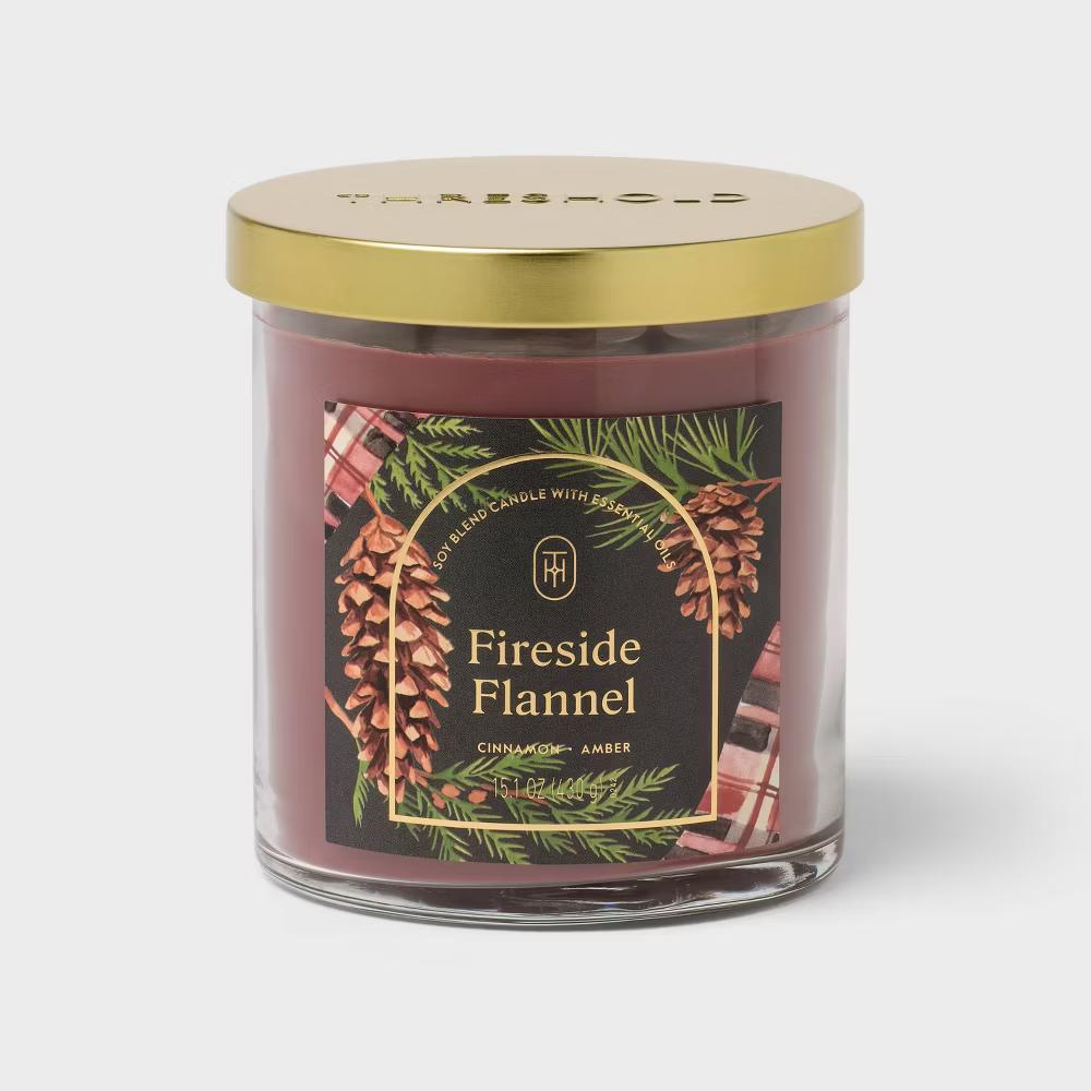 2 Wick Glass Jar Candle with Lid 15.1oz - Image 22