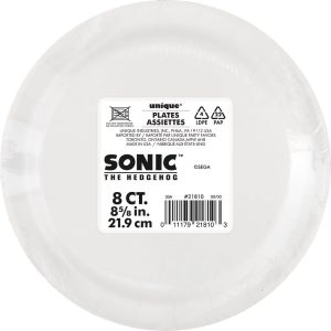 Sonic the Hedgehog 9" 8ct Party Dinner Paper Plates