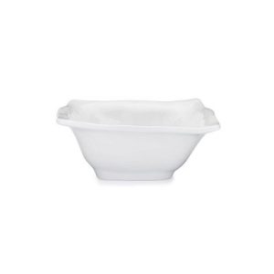 Q Home | Ruffle 6.5" Melamine Square Cereal Bowl, Set of 4