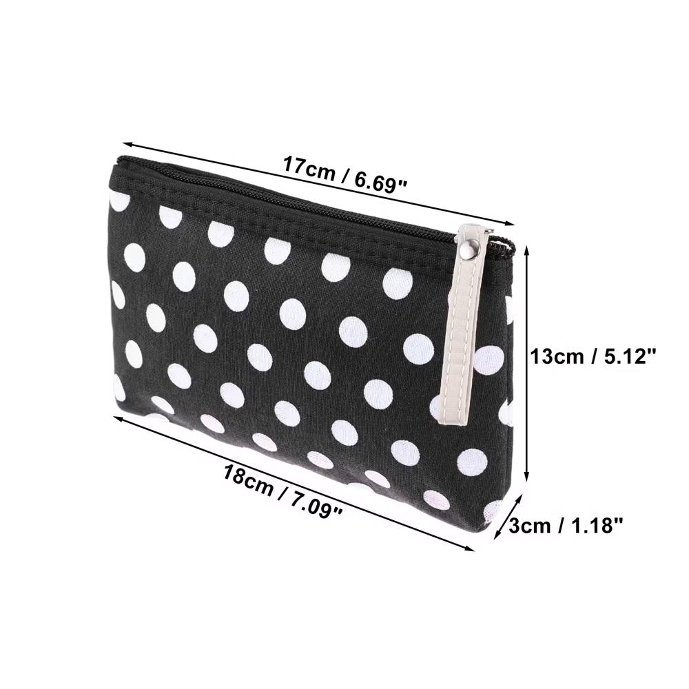 Women's Durable Dots Cosmetic Bag 1 Pc - Image 2