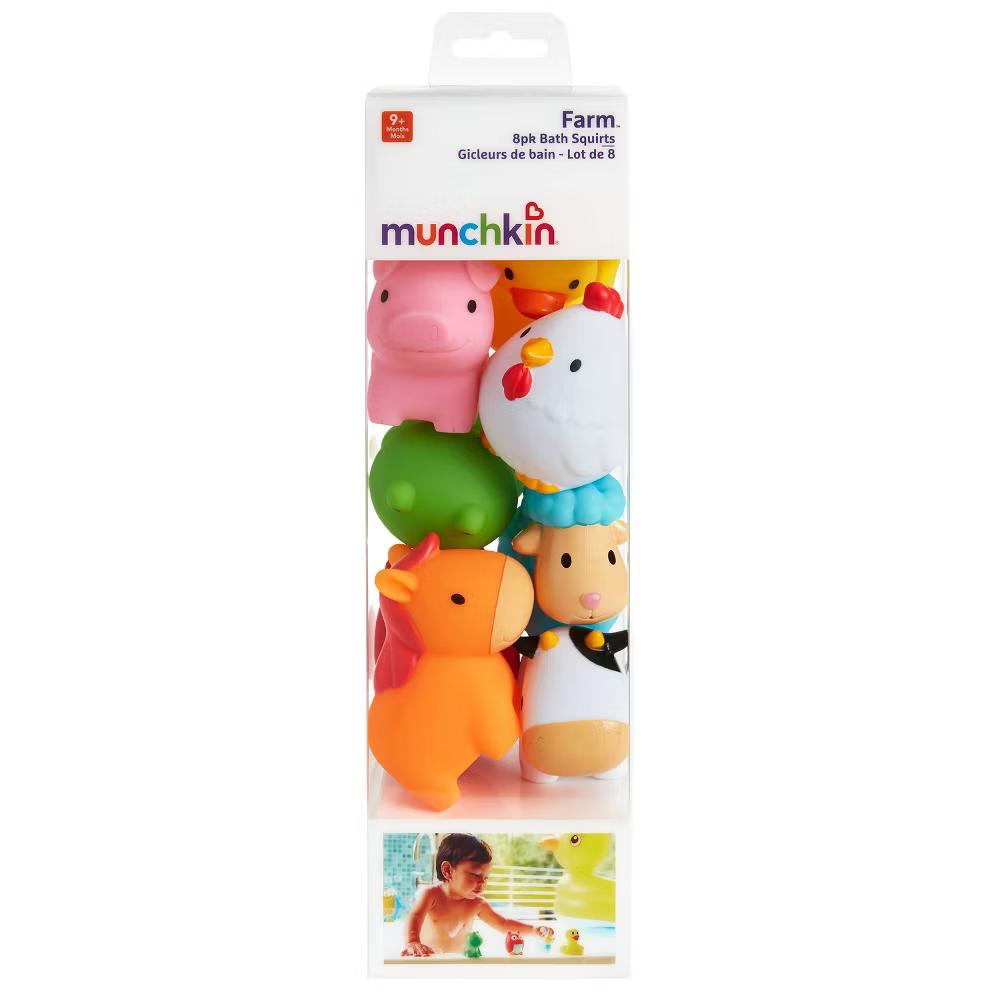Farm Squirts Bath Toy 8pk: Educational Animal Learning, Fun Plastic Toys - Image 2