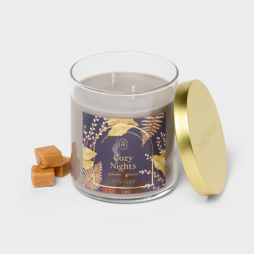 2 Wick Glass Jar Candle with Lid 15.1oz - Image 15