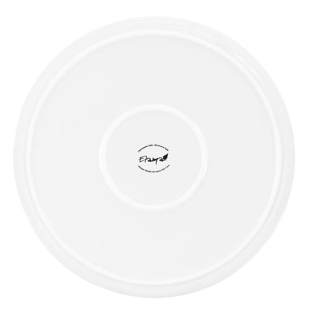 Duncan 18 Piece Porcelain Dinnerware Set in White - Image 21
