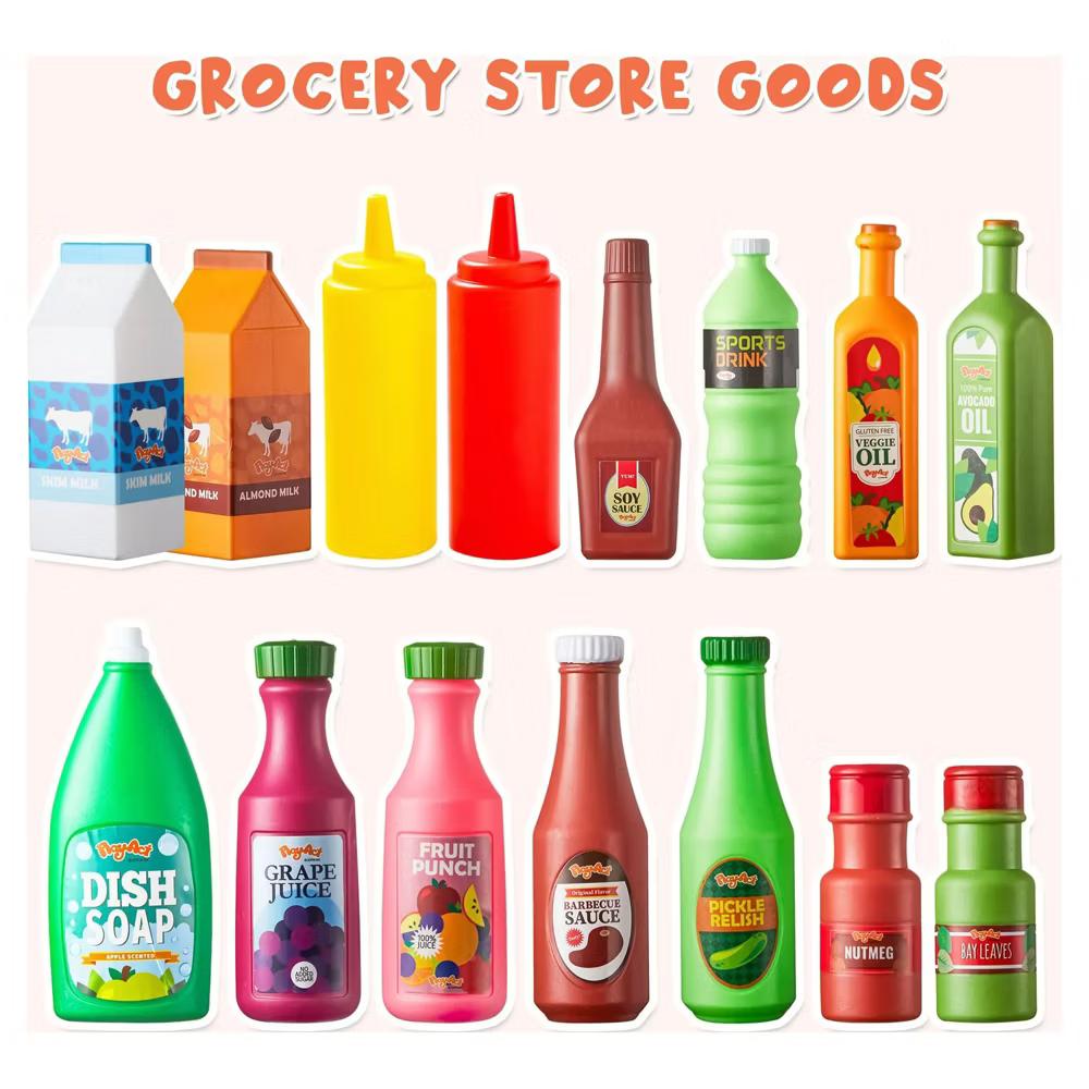 30 Pcs Play Food Grocery Cans, Party Play Set, Play Kitchen Accessories, Gifts & Indoor Toys for Kids Toddlers 3 4 5 6 Years Old - Image 2