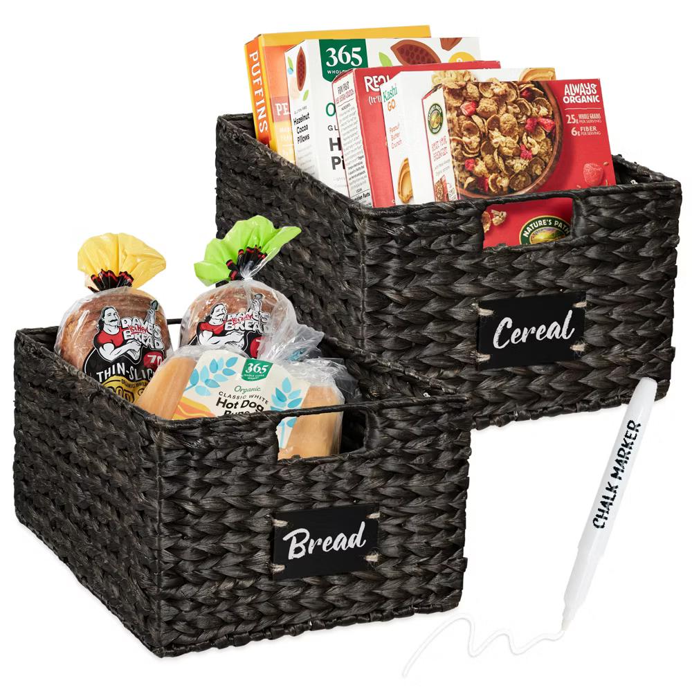 Set of Woven Water Hyacinth Baskets - Image 7