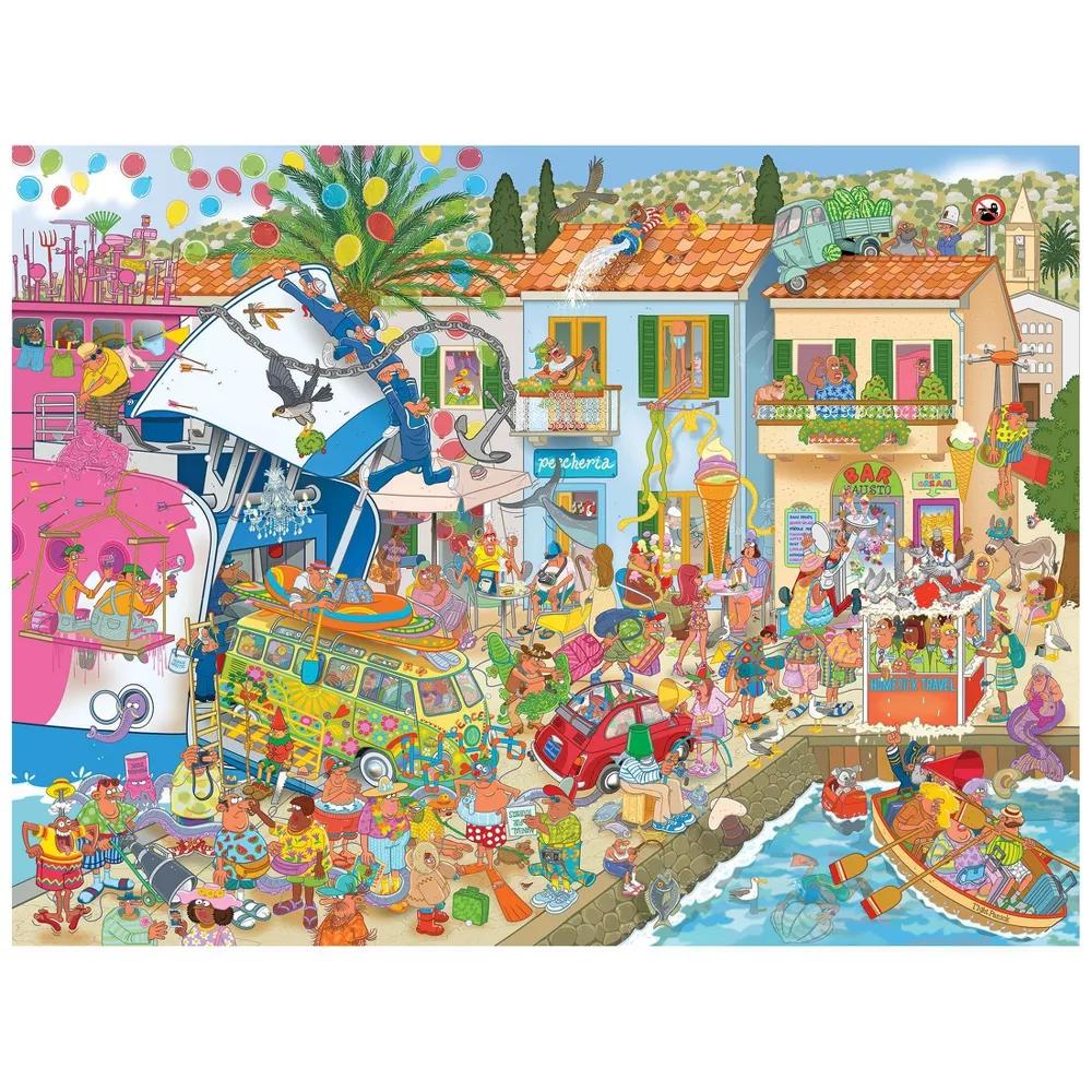 Cartoon Chaos 500pc - Harbor Hila Jigsaw Puzzle - Image 4