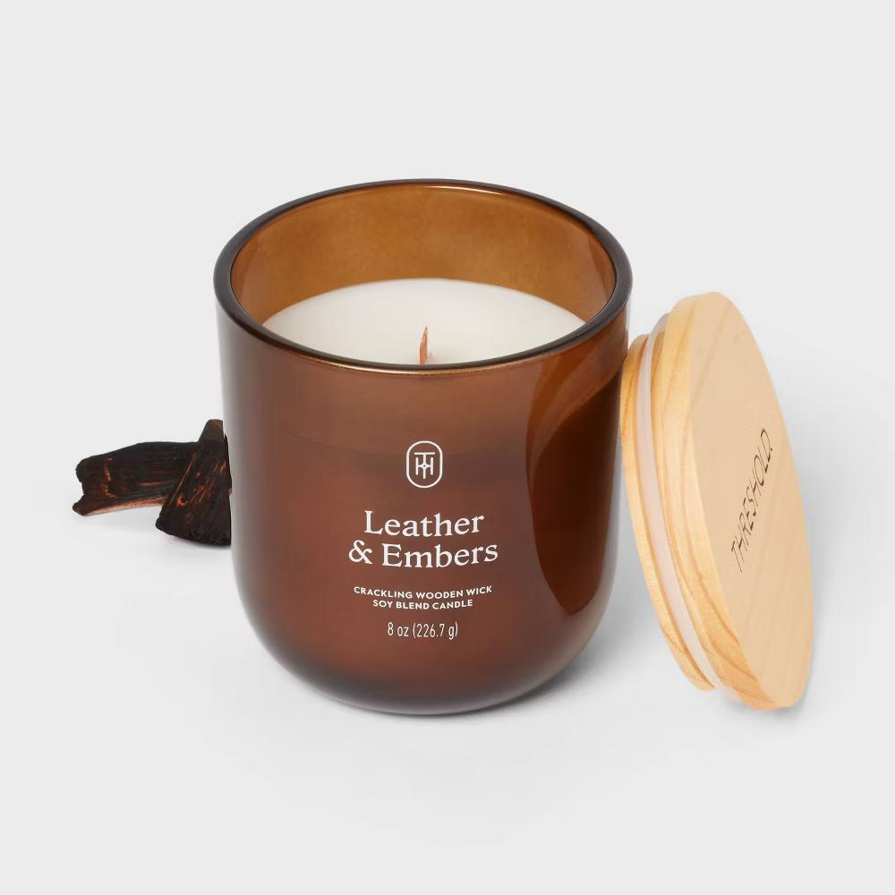 Glass Wooden Wick Jar Candle - Image 20