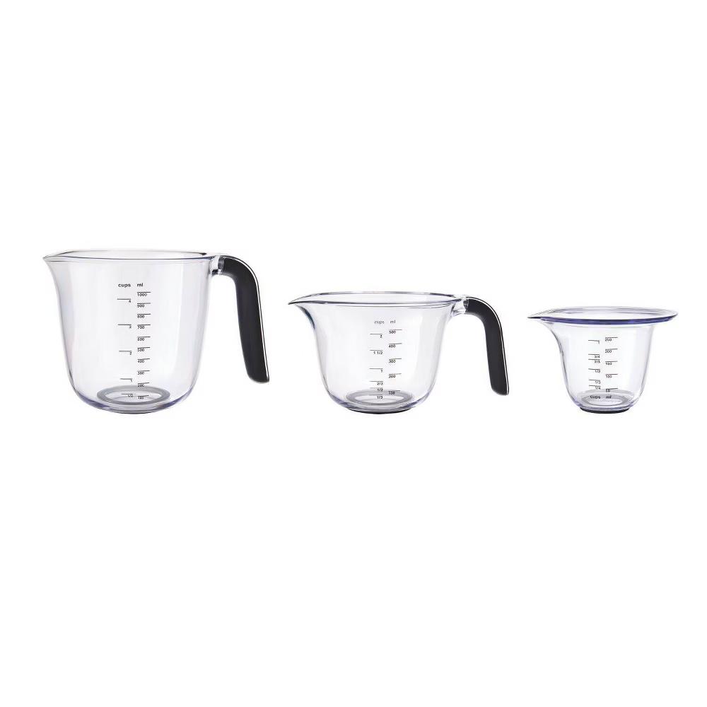 KitchenAid Set of 3 Measuring Cups: Plastic, Dishwasher-Safe, Easy-Pour Spout, 2, 1, & 4-Cup Stackable Design - Image 8