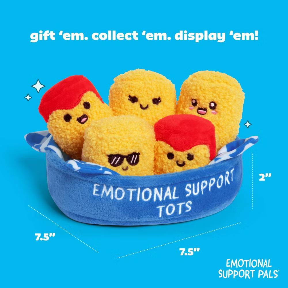What Do You Meme? Emotional Support Tots, Food Themed Stuffed Animals - Image 3
